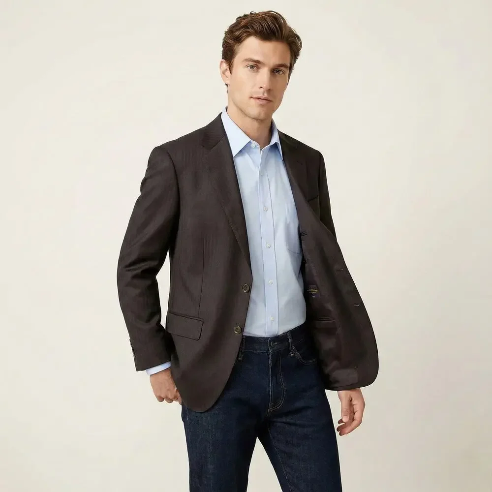 J.Crew Crosby Classic fit Suit Jacket Italy Wool herringbone 38R NWT $498